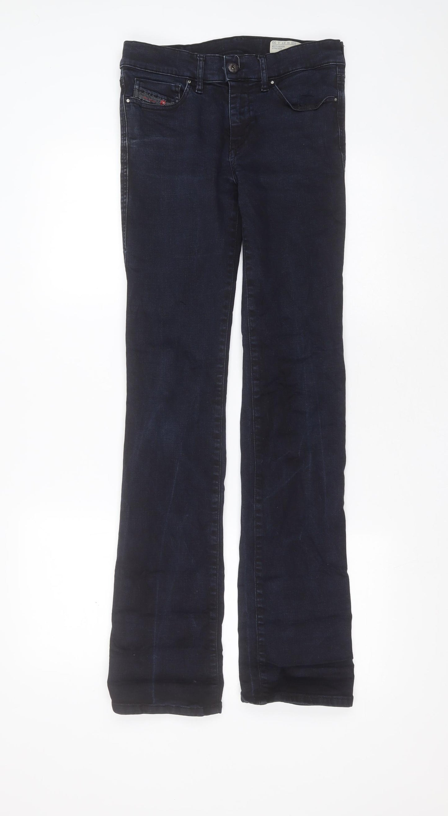 Diesel Womens Blue  Cotton Bootcut Jeans Size 27 in L32 in Regular Zip