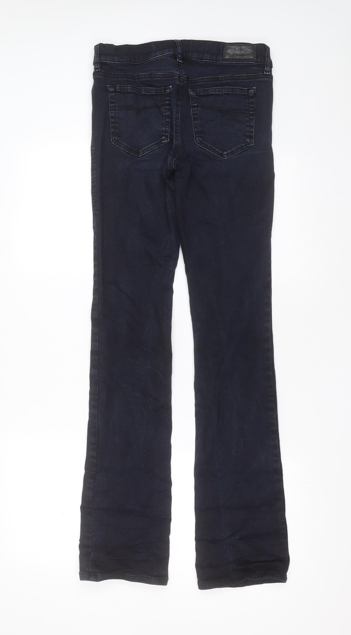 Diesel Womens Blue  Cotton Bootcut Jeans Size 27 in L32 in Regular Zip