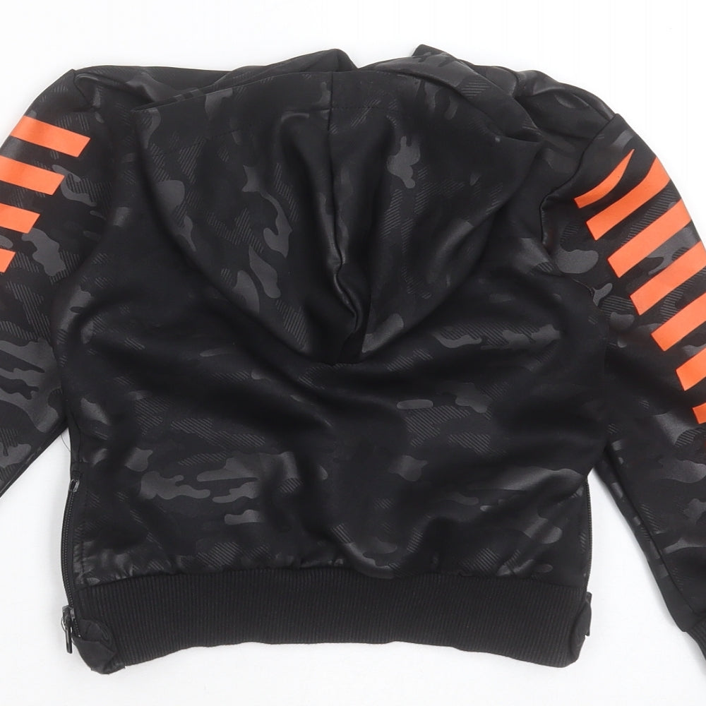 Sonneti Boys Black Camouflage Polyester Pullover Hoodie Size 4-5 Years