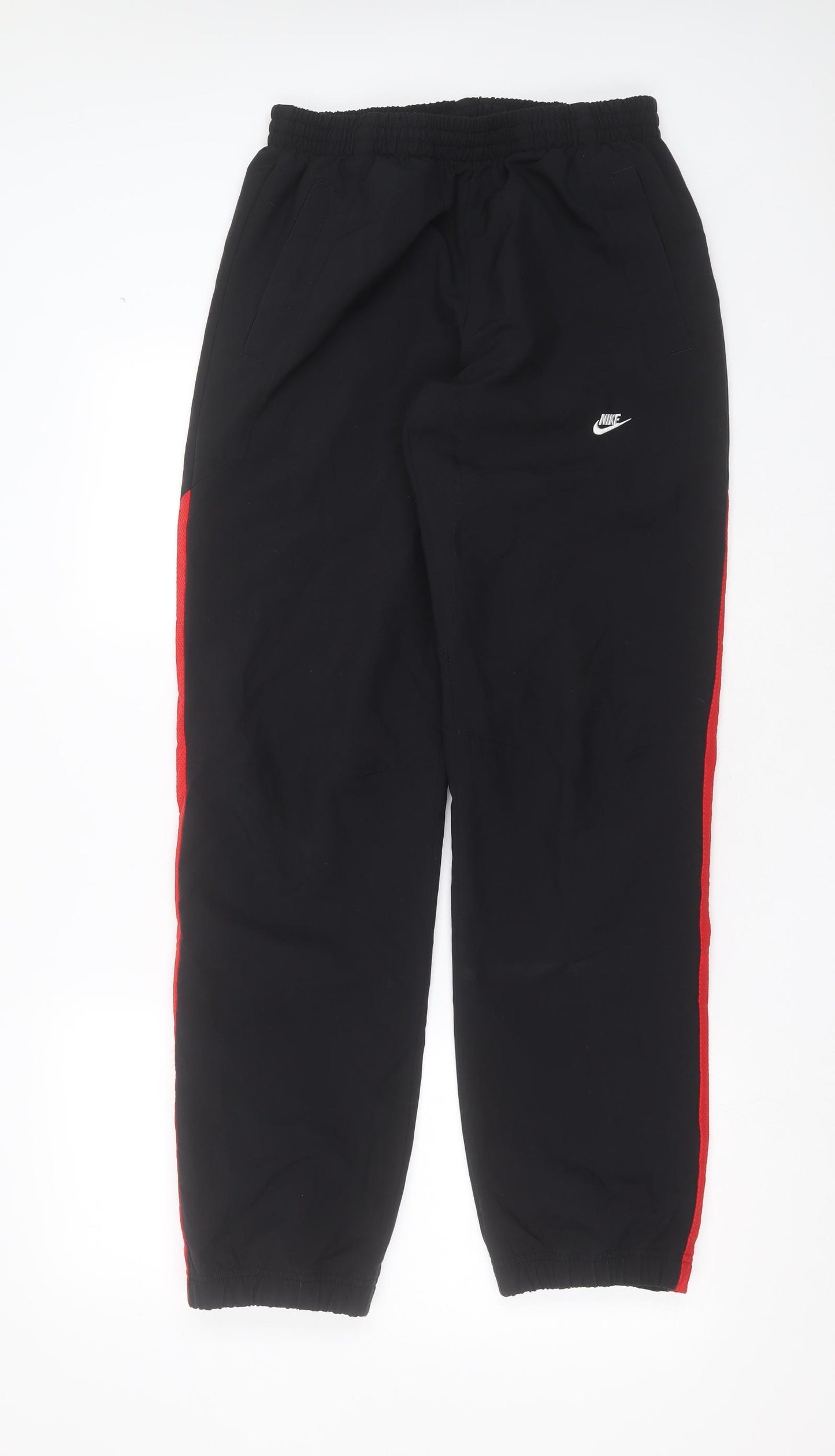 Nike Mens Black  Polyester Jogger Trousers Size S L32 in Regular