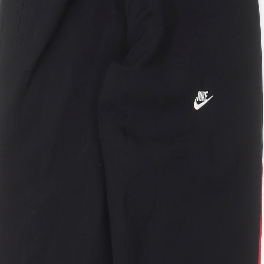 Nike Mens Black  Polyester Jogger Trousers Size S L32 in Regular