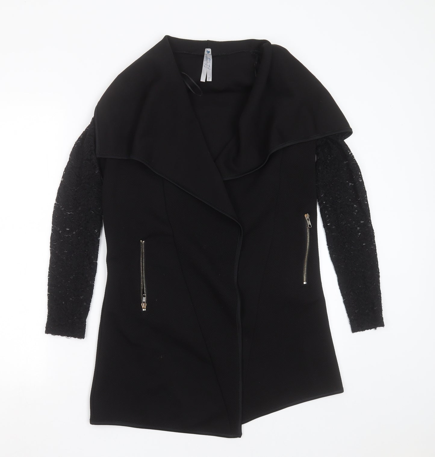 BLUE VANILLA Womens Black   Jacket  Size S   - lace sleeve
