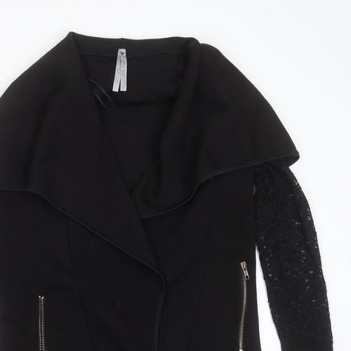 BLUE VANILLA Womens Black   Jacket  Size S   - lace sleeve