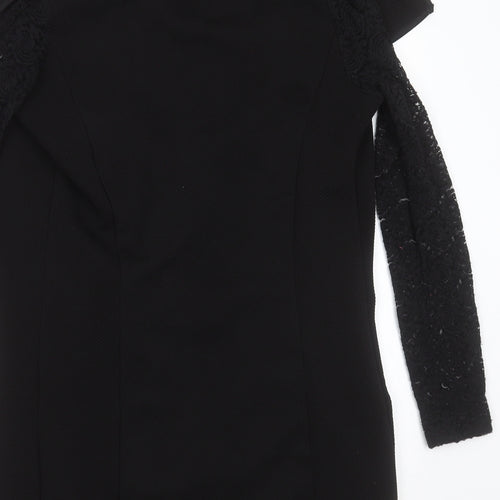 BLUE VANILLA Womens Black   Jacket  Size S   - lace sleeve