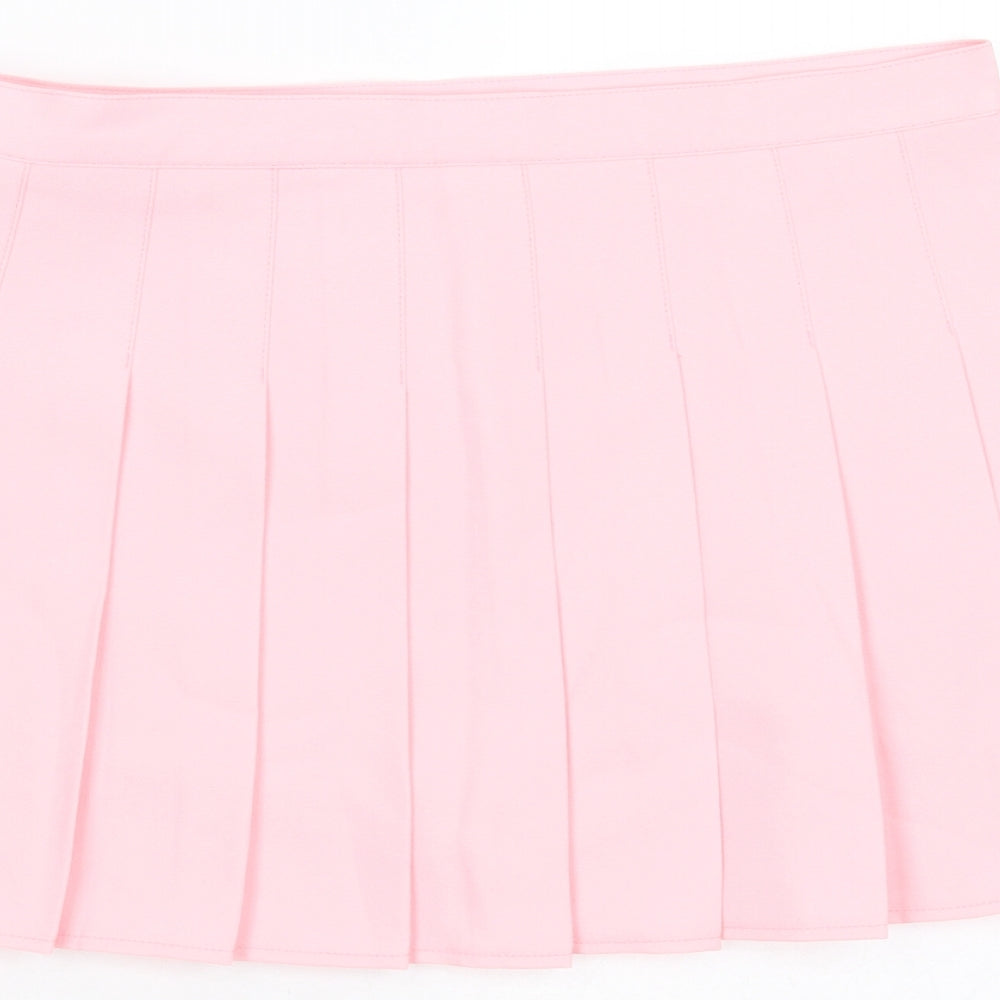 Fashion & Style Womens Pink  Polyester Maxi Skort Size 2XL    - pleated