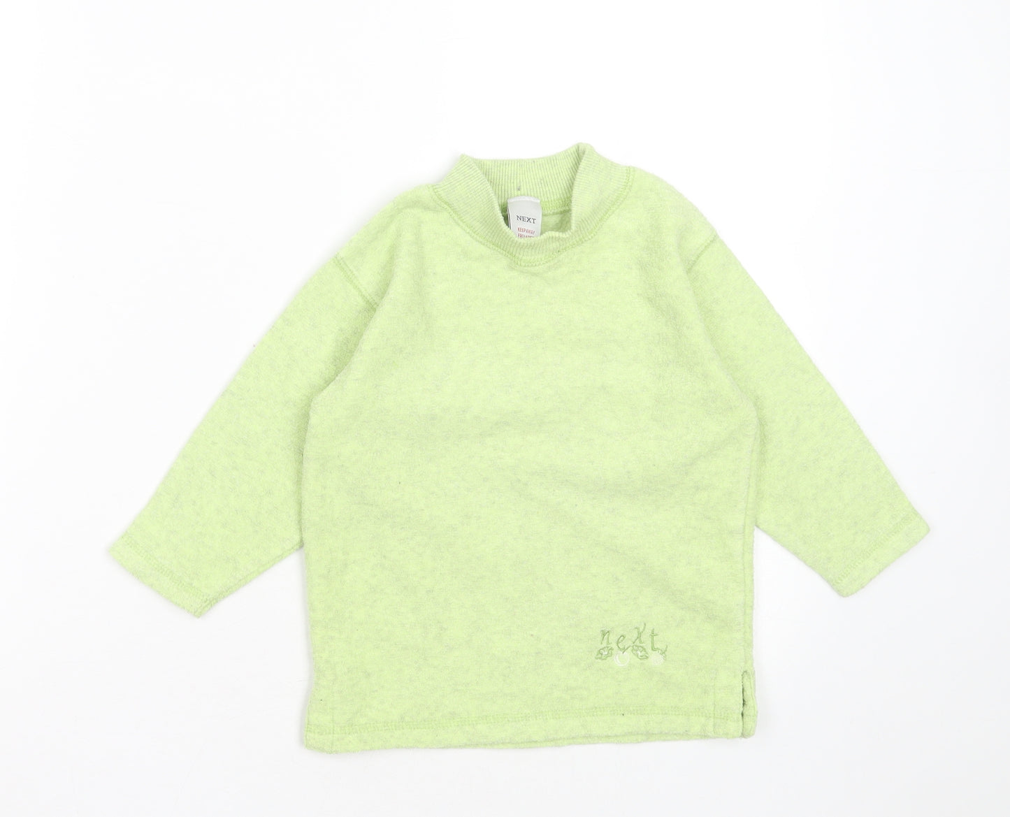 NEXT Boys Green Round Neck  Polyester Pullover Jumper Size 2 Years