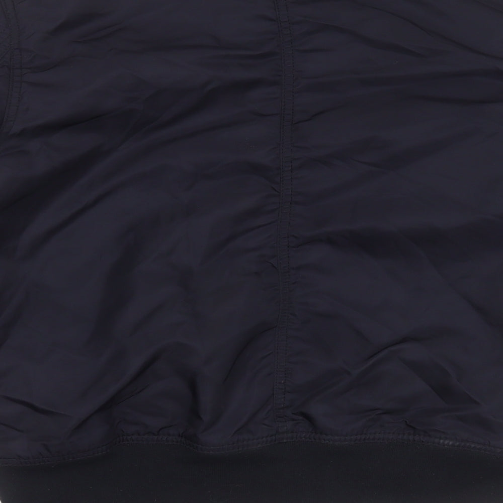 H&M Mens Blue   Bomber Jacket Jacket Size M  Zip