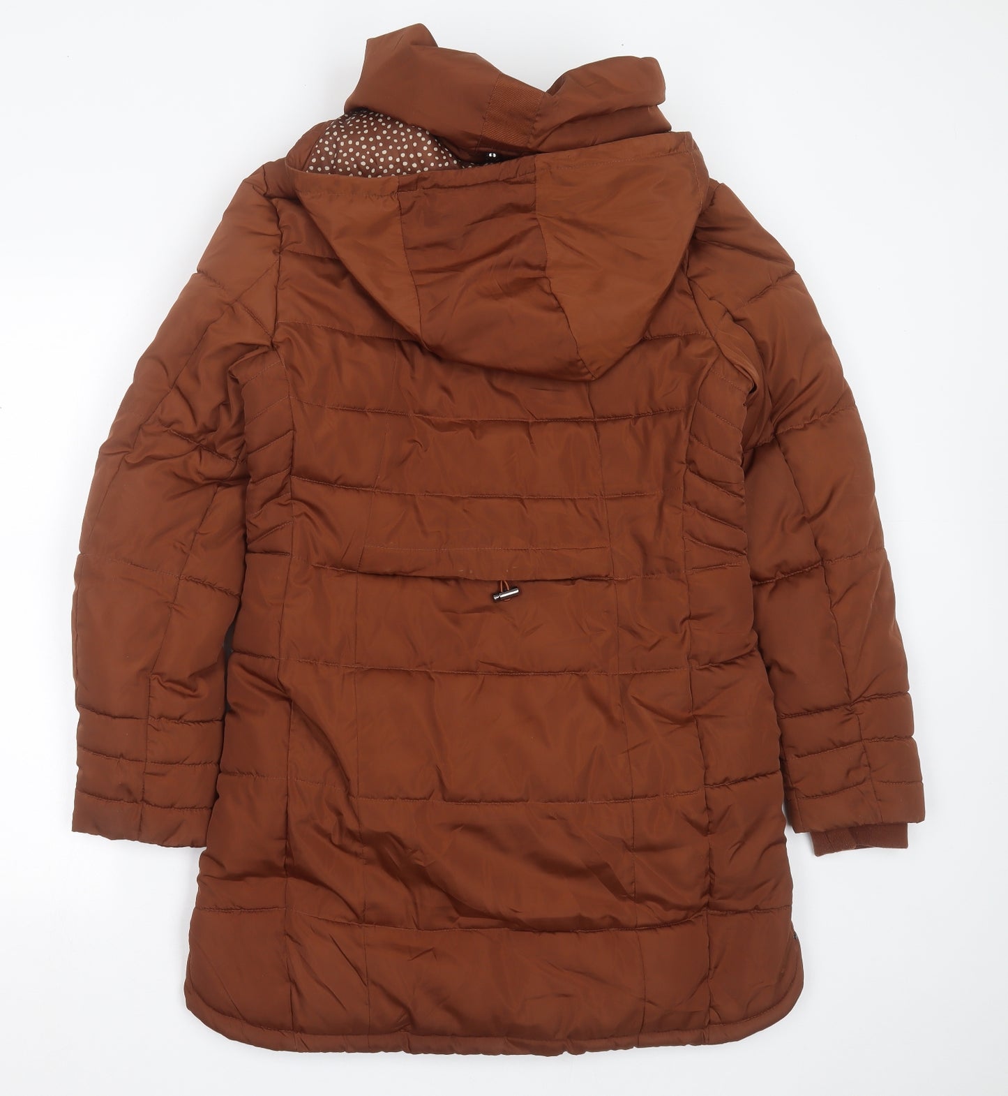NEXT Womens Brown   Puffer Jacket Coat Size 12  Zip