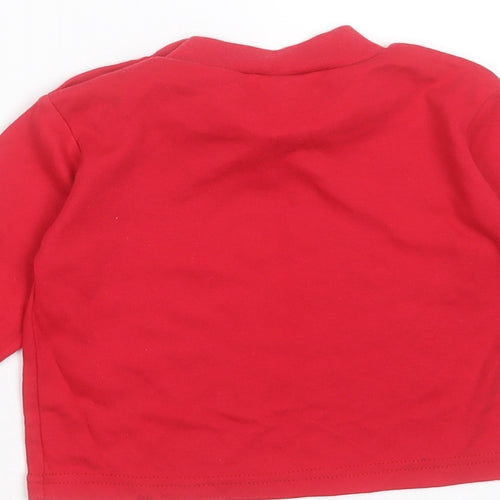 MACKAYS Baby Red  Polyester Basic T-Shirt Size 12-18 Months Round Neck  - guess who