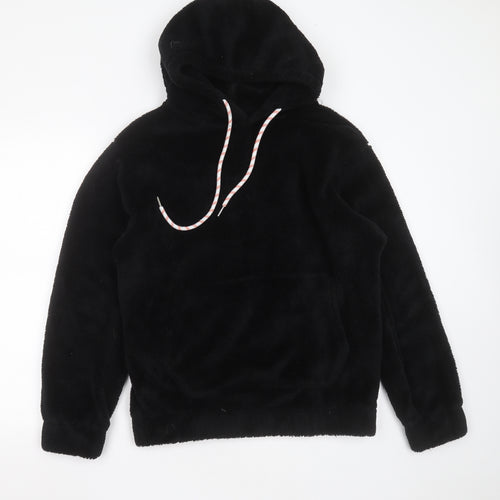Kivenst Womens Black  Polyester Pullover Hoodie Size M