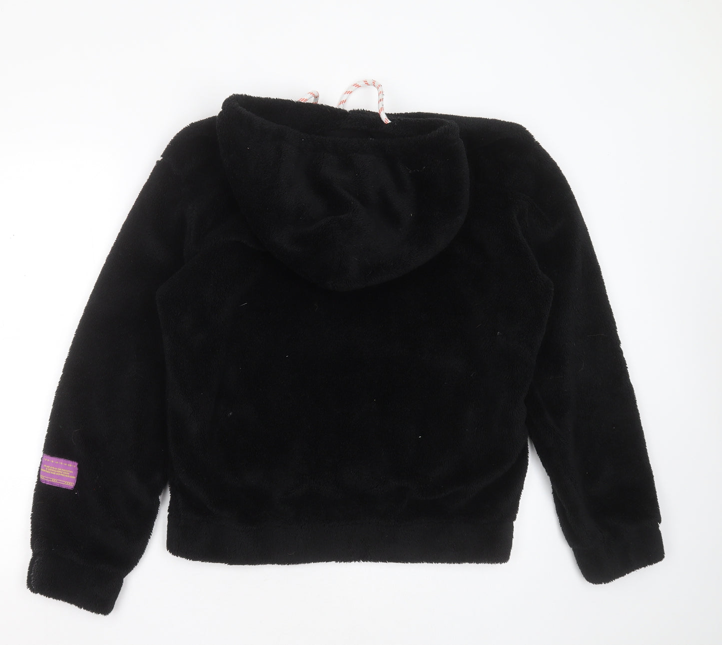 Kivenst Womens Black  Polyester Pullover Hoodie Size M