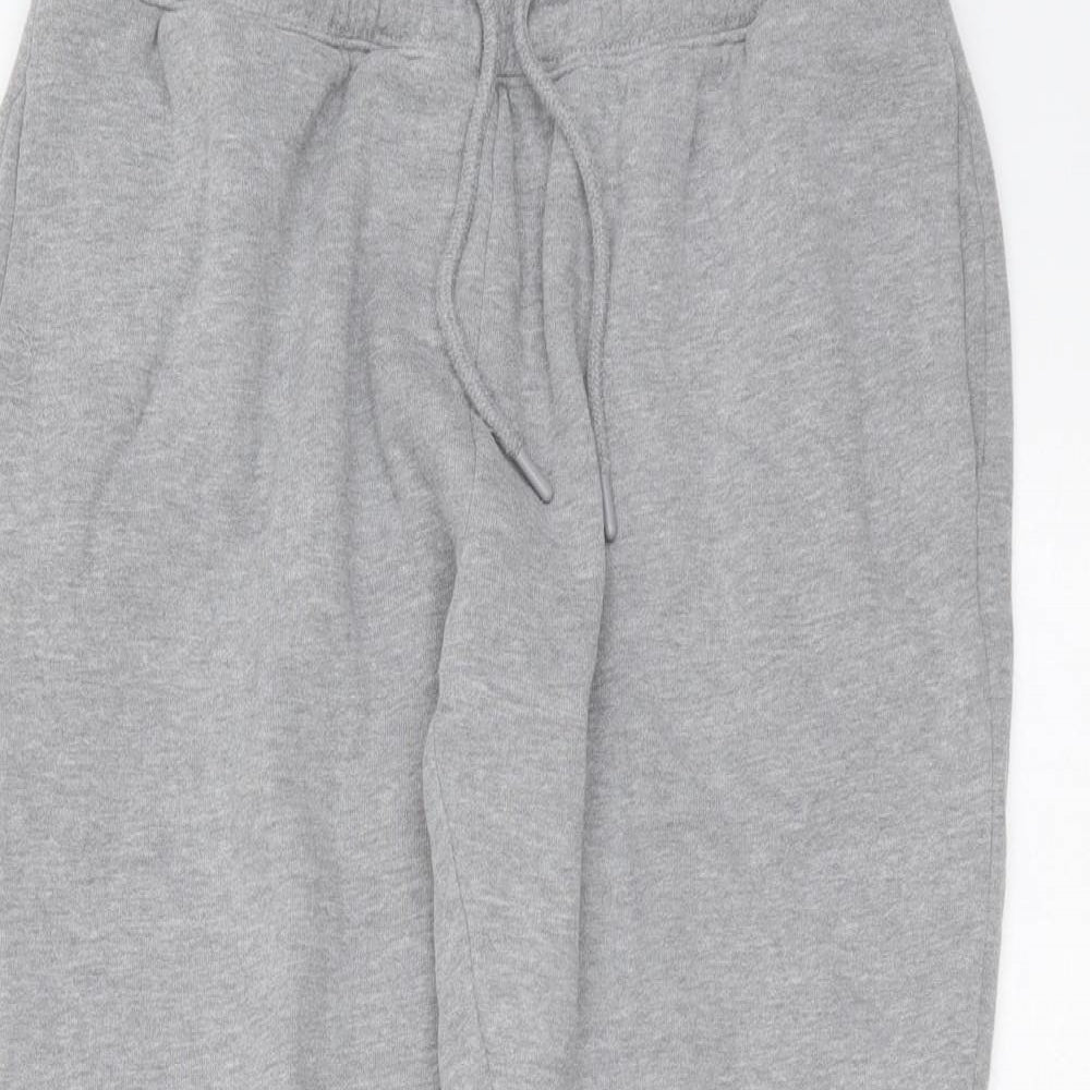 Topman Mens Grey  Cotton Jogger Trousers Size M L29 in Regular Drawstring