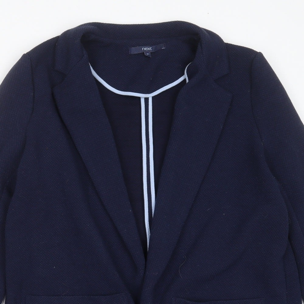 NEXT Womens Blue Geometric  Jacket  Size 12