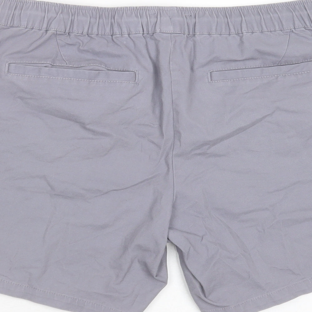 ASOS Mens Grey  Cotton Chino Shorts Size M L7 in Regular