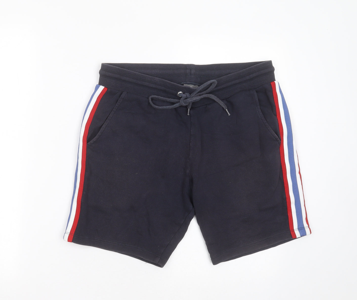 ASOS Mens Blue  Cotton Sweat Shorts Size M L8 in Regular Drawstring