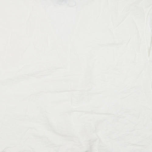 Primark Womens White  Viscose Basic Blouse Size XS V-Neck