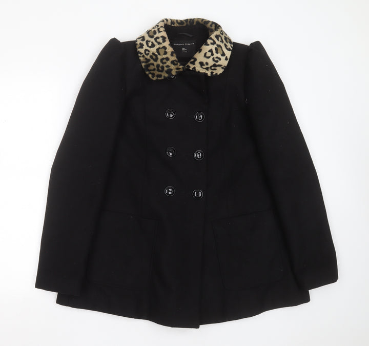 Dorothy Perkins Womens Black   Jacket  Size 10  Button