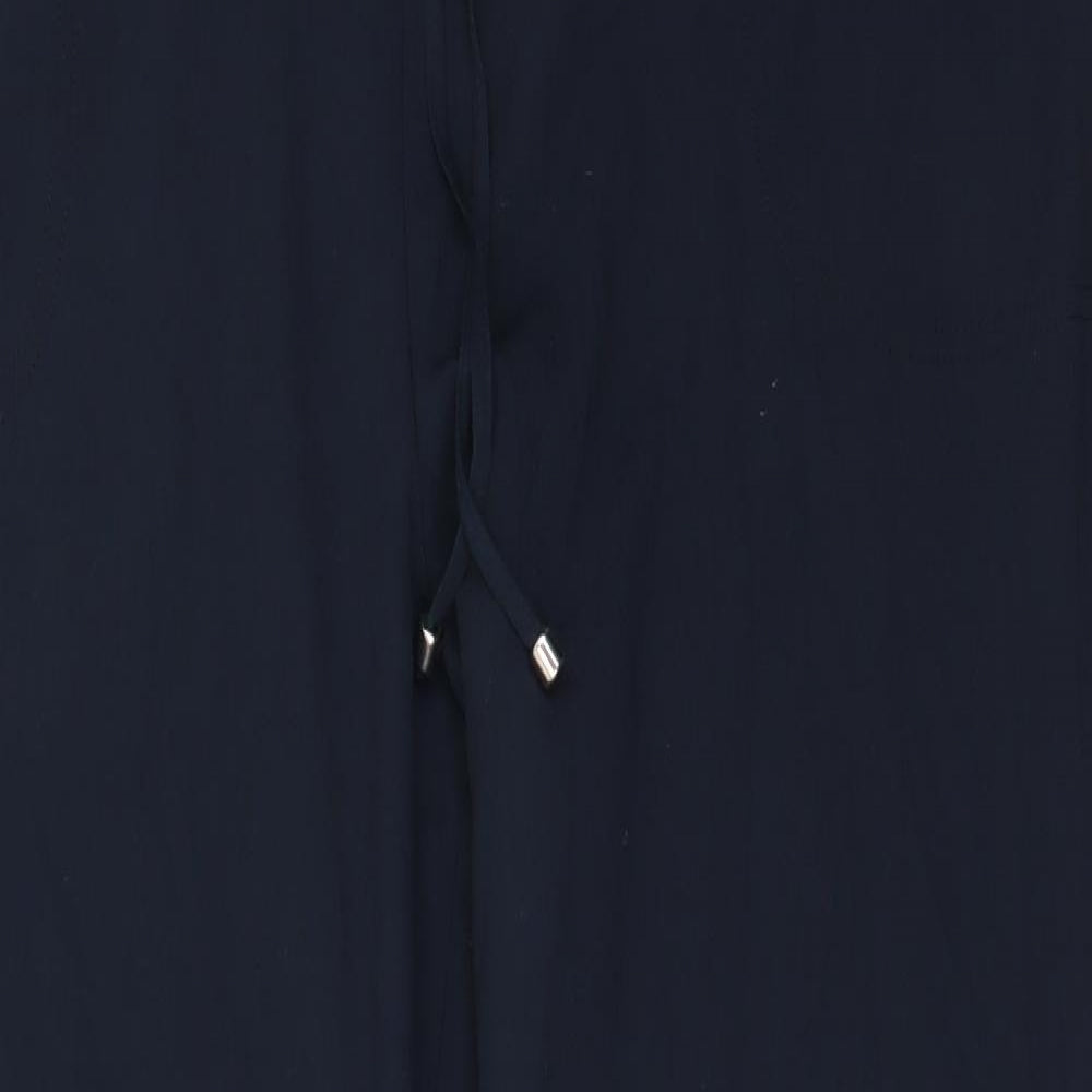 Papaya Womens Blue  Polyester Trousers  Size 18 L28.5 in Regular