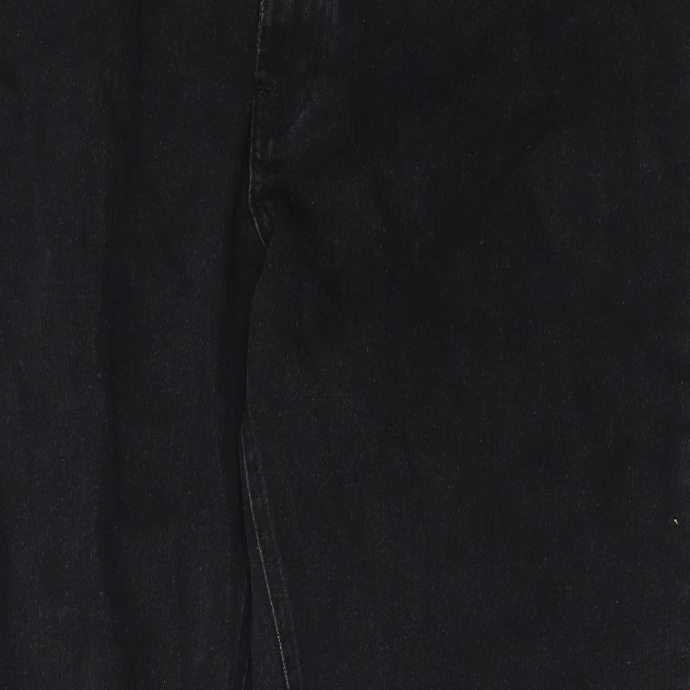 Union Blues Mens Black  Cotton Straight Jeans Size 44 in L32 in Regular