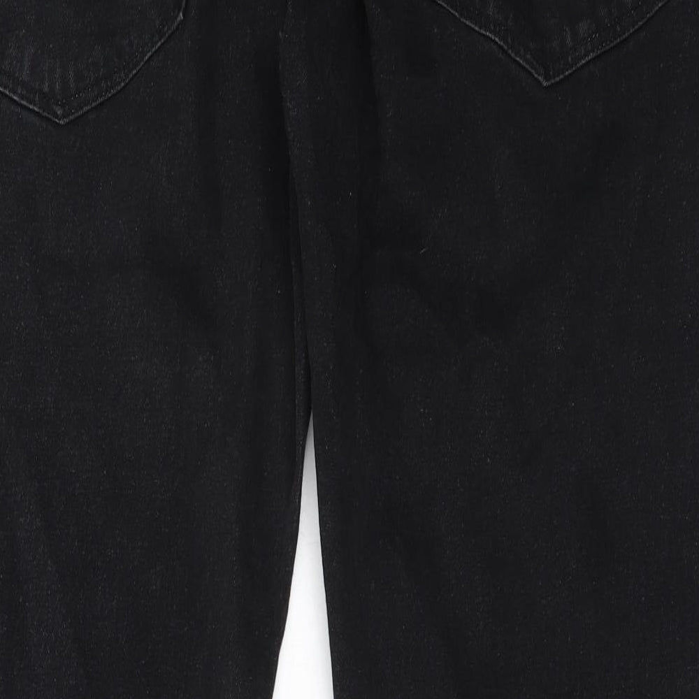 Union Blues Mens Black  Cotton Straight Jeans Size 44 in L32 in Regular