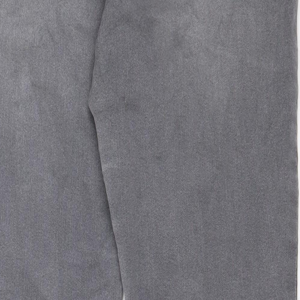 F&F Womens Grey  Cotton Jegging Jeans Size 12 L27.5 in Regular