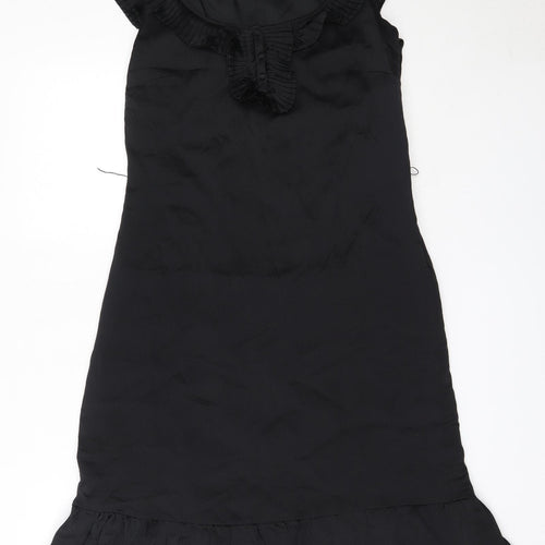 Monsoon Womens Black  Polyester Shift  Size 10  Round Neck