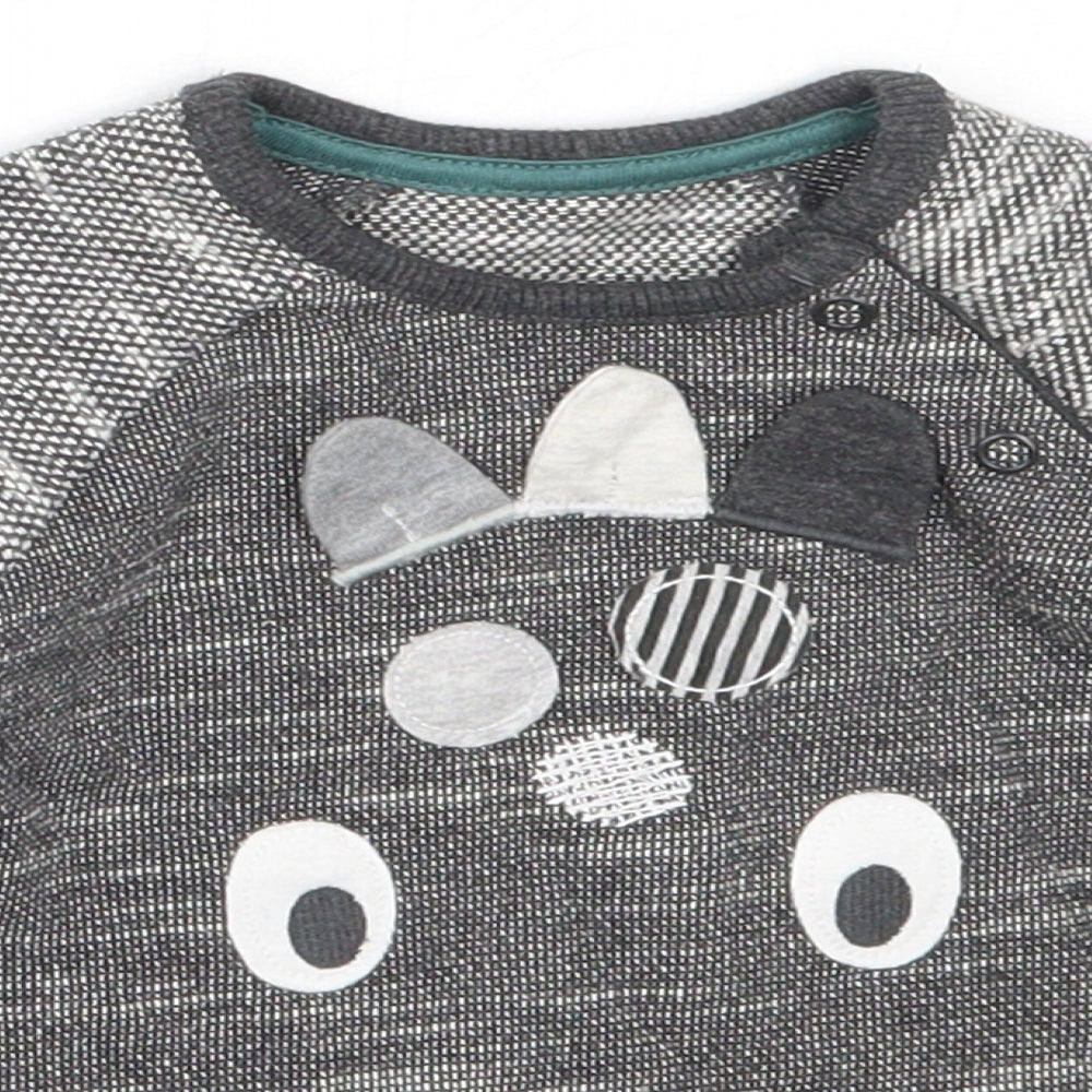 George Boys Grey  Cotton Pullover Jumper Size 3-6 Months