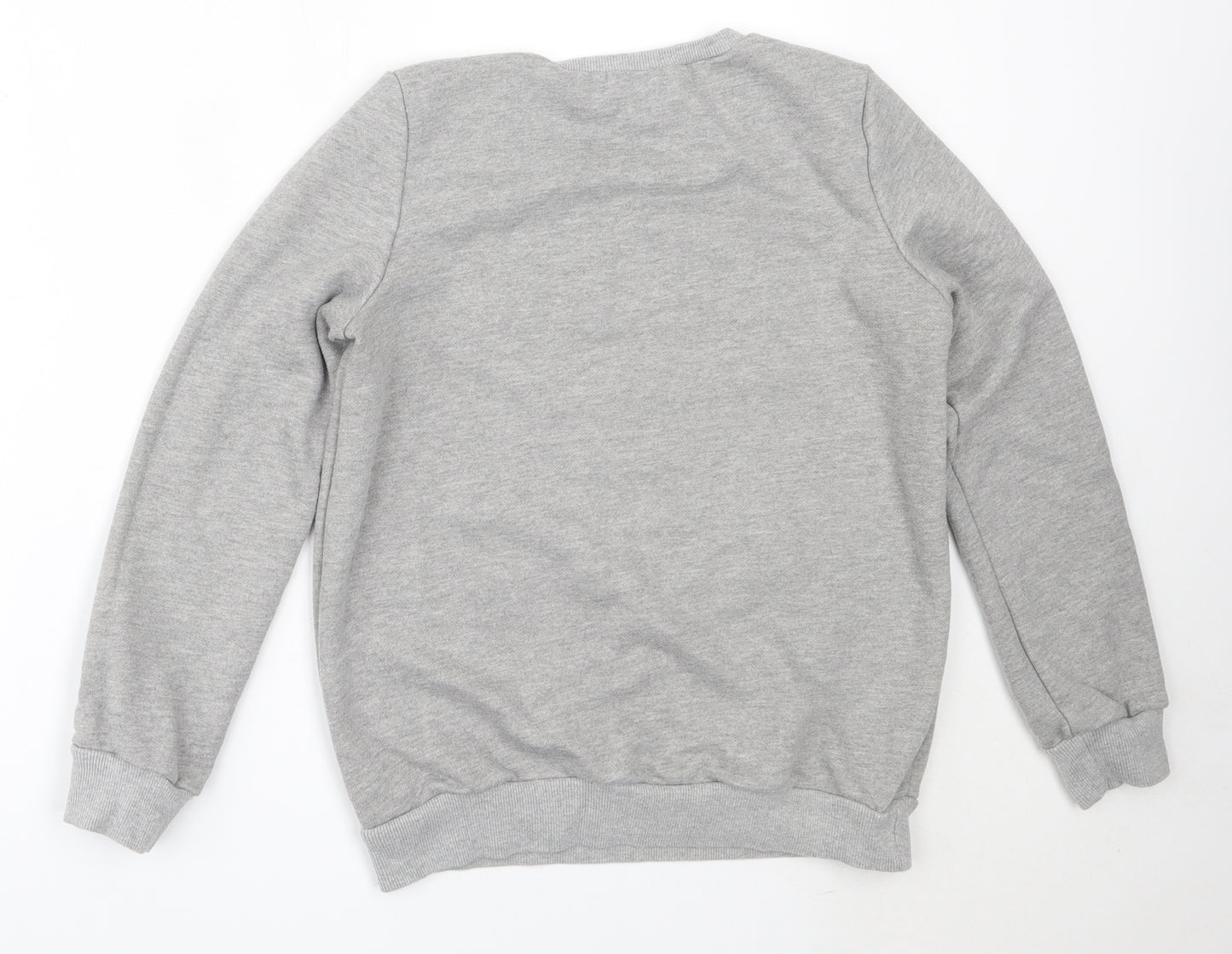 Jubylee Womens Grey  Cotton Pullover Sweatshirt Size S