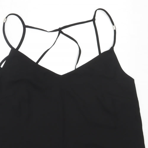 Lipsy Womens Black  Polyester Camisole Blouse Size 10 V-Neck