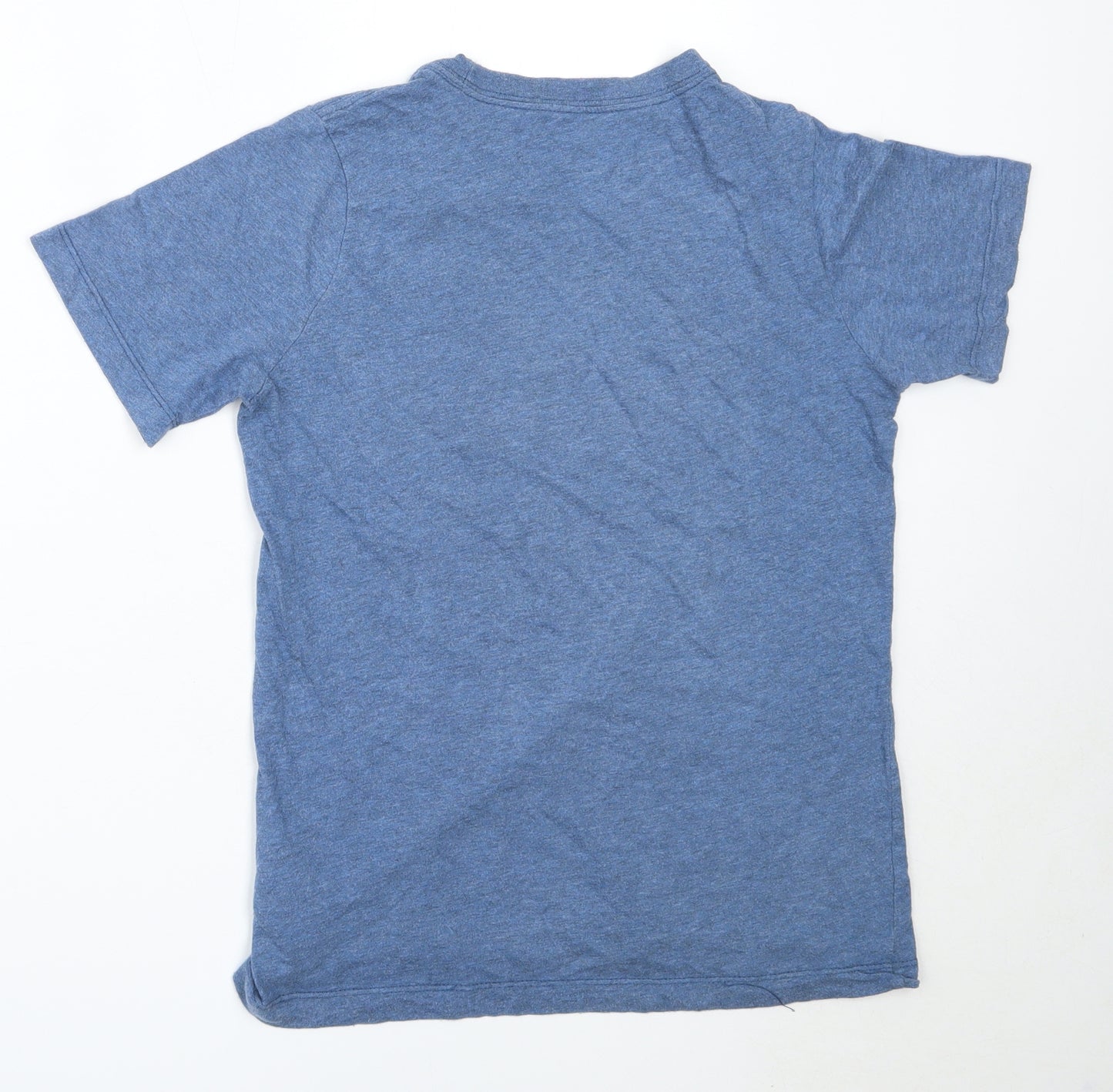 Nike Boys Blue  Cotton Basic T-Shirt Size L Round Neck
