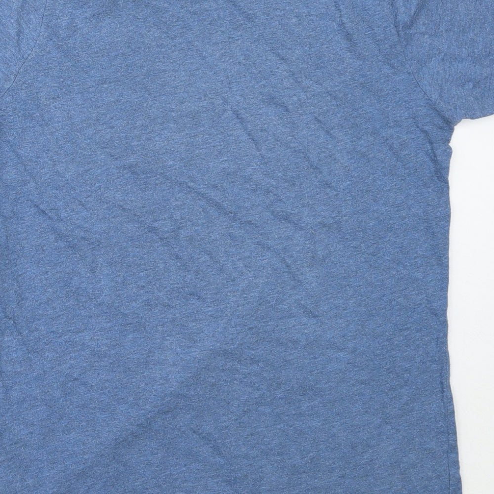 Nike Boys Blue  Cotton Basic T-Shirt Size L Round Neck