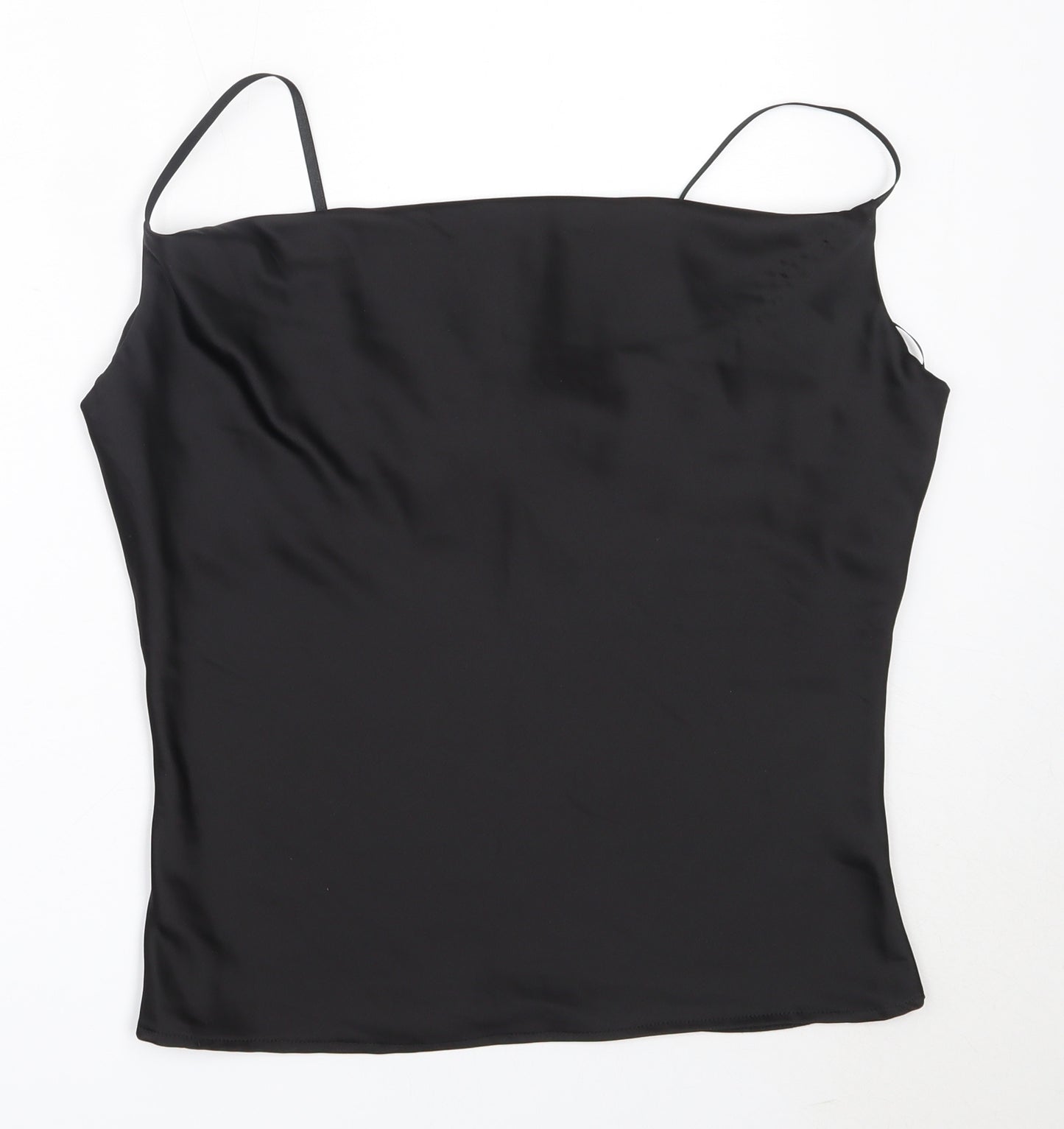 Lipsy Womens Black  Polyester Camisole Blouse Size 12 Square Neck