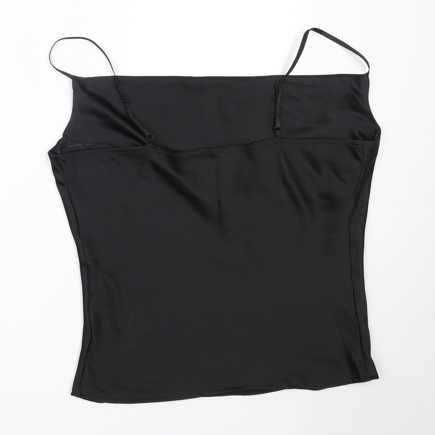 Lipsy Womens Black  Polyester Camisole Blouse Size 12 Square Neck
