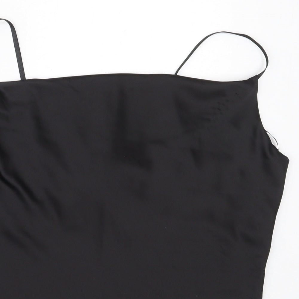 Lipsy Womens Black  Polyester Camisole Blouse Size 12 Square Neck