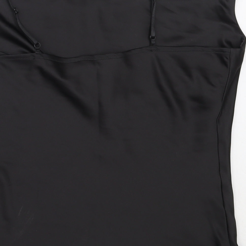 Lipsy Womens Black  Polyester Camisole Blouse Size 12 Square Neck