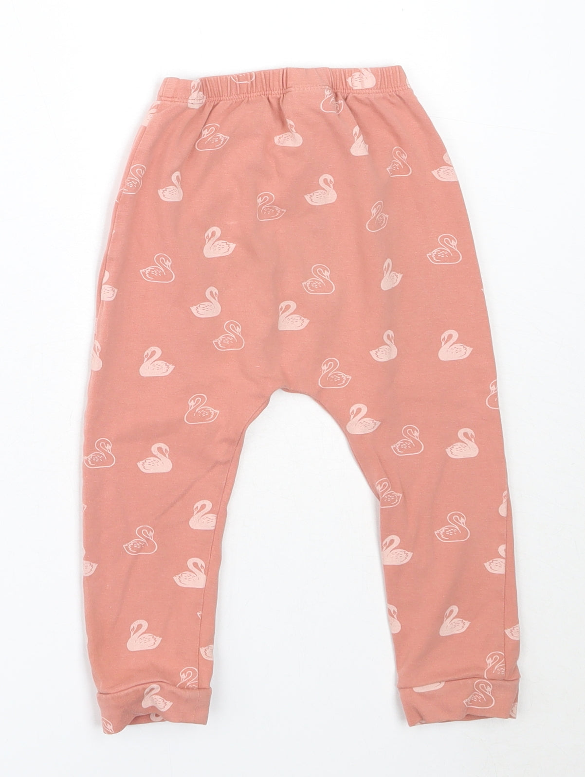 NEXT Girls Pink  Cotton Capri Leggings Size 18-24 Months