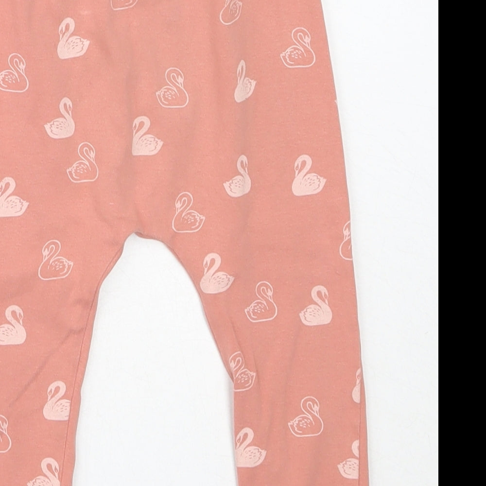 NEXT Girls Pink  Cotton Capri Leggings Size 18-24 Months