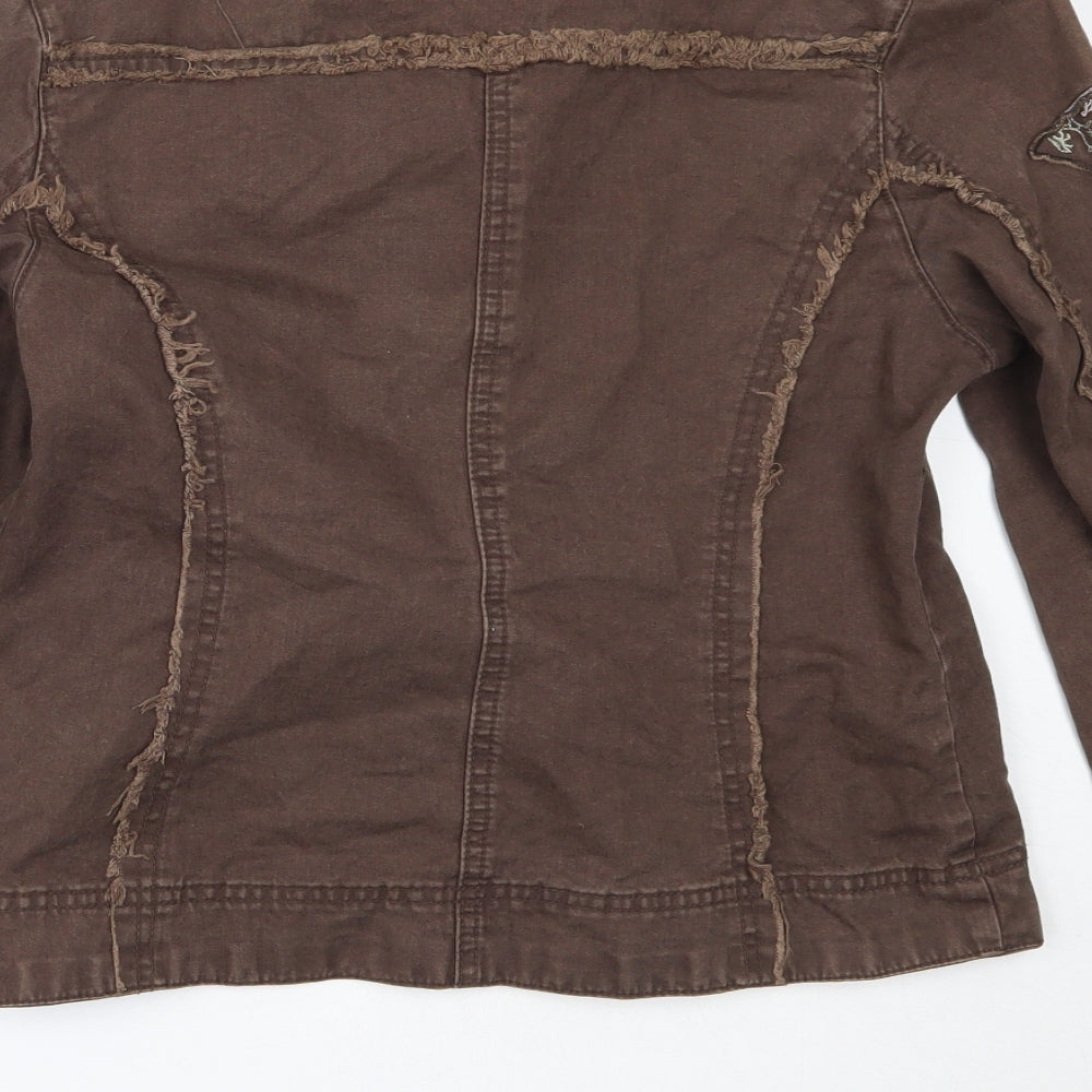 Zoe Womens Brown   Jacket  Size 12