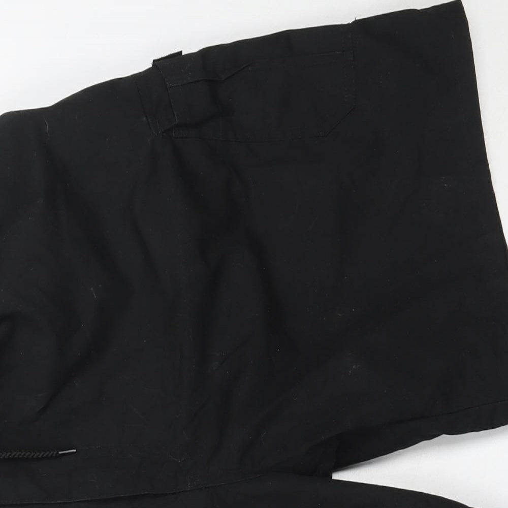 High Mount Mens Black  Cotton Cargo Shorts Size 34 in  Regular