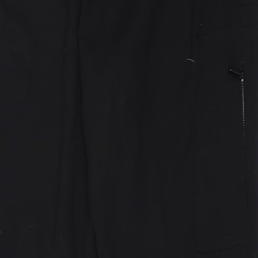 NEXT Womens Black  Polyester Jogger Trousers Size 14 L26.5 in Regular