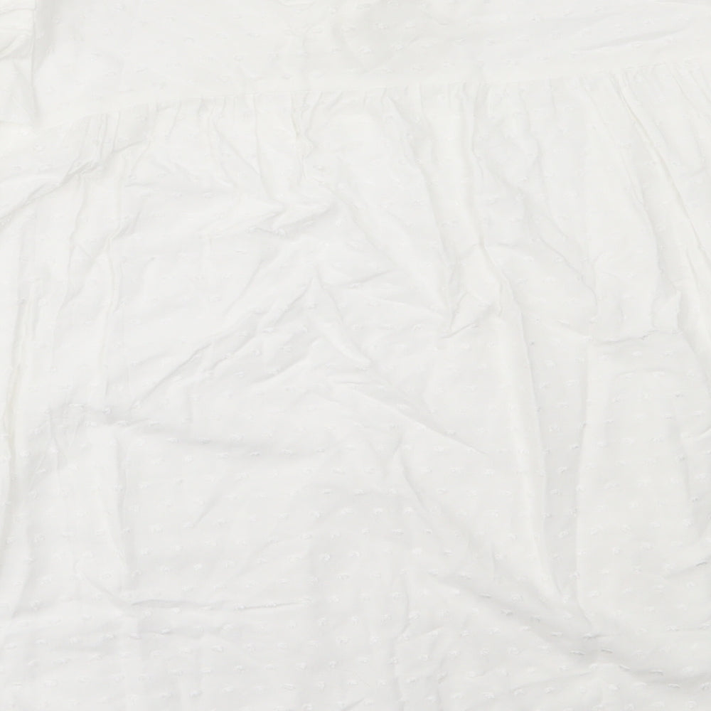 George Womens White  Viscose Basic Blouse Size 20 Round Neck