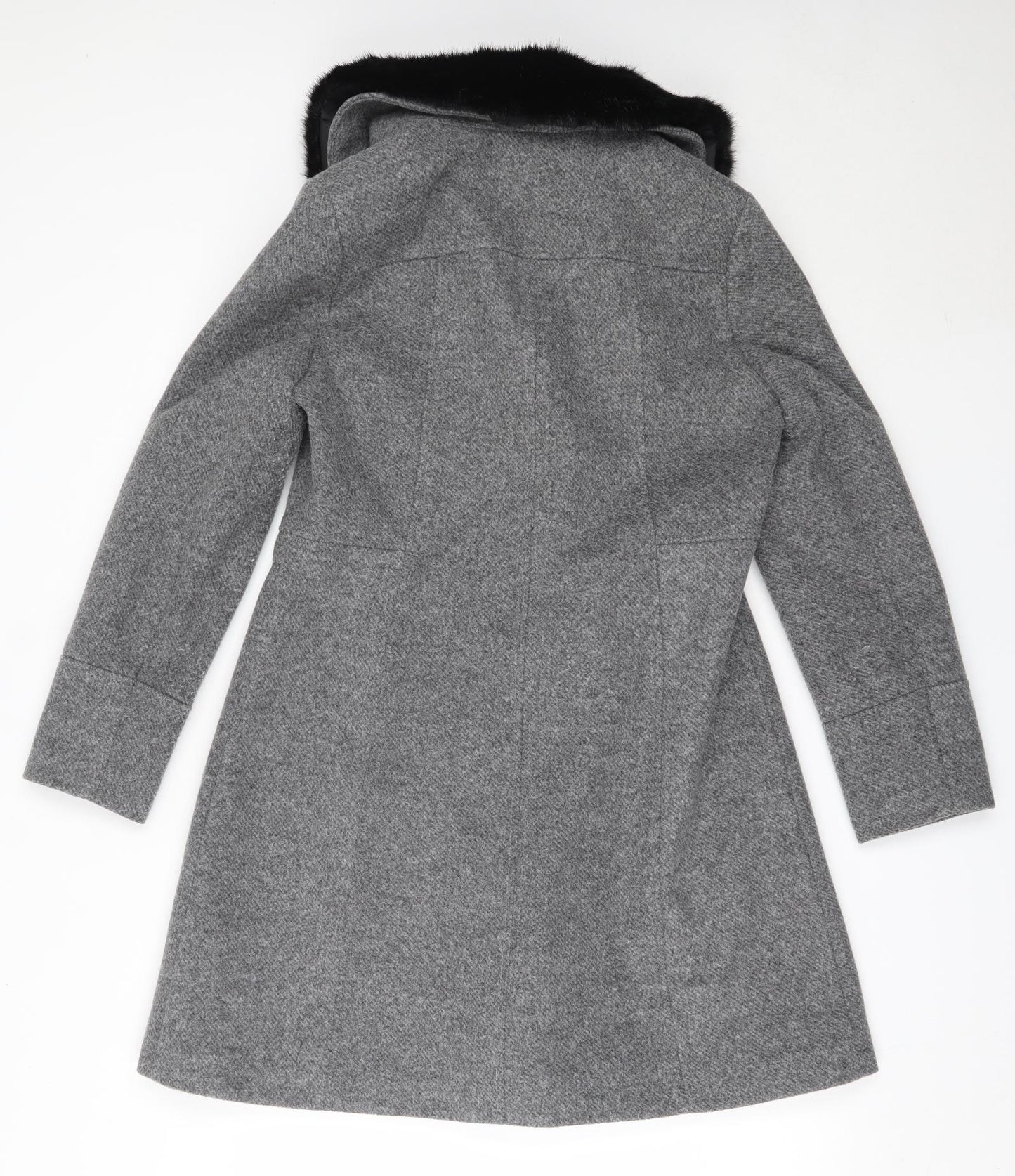 Papaya Womens Grey   Overcoat Coat Size 12