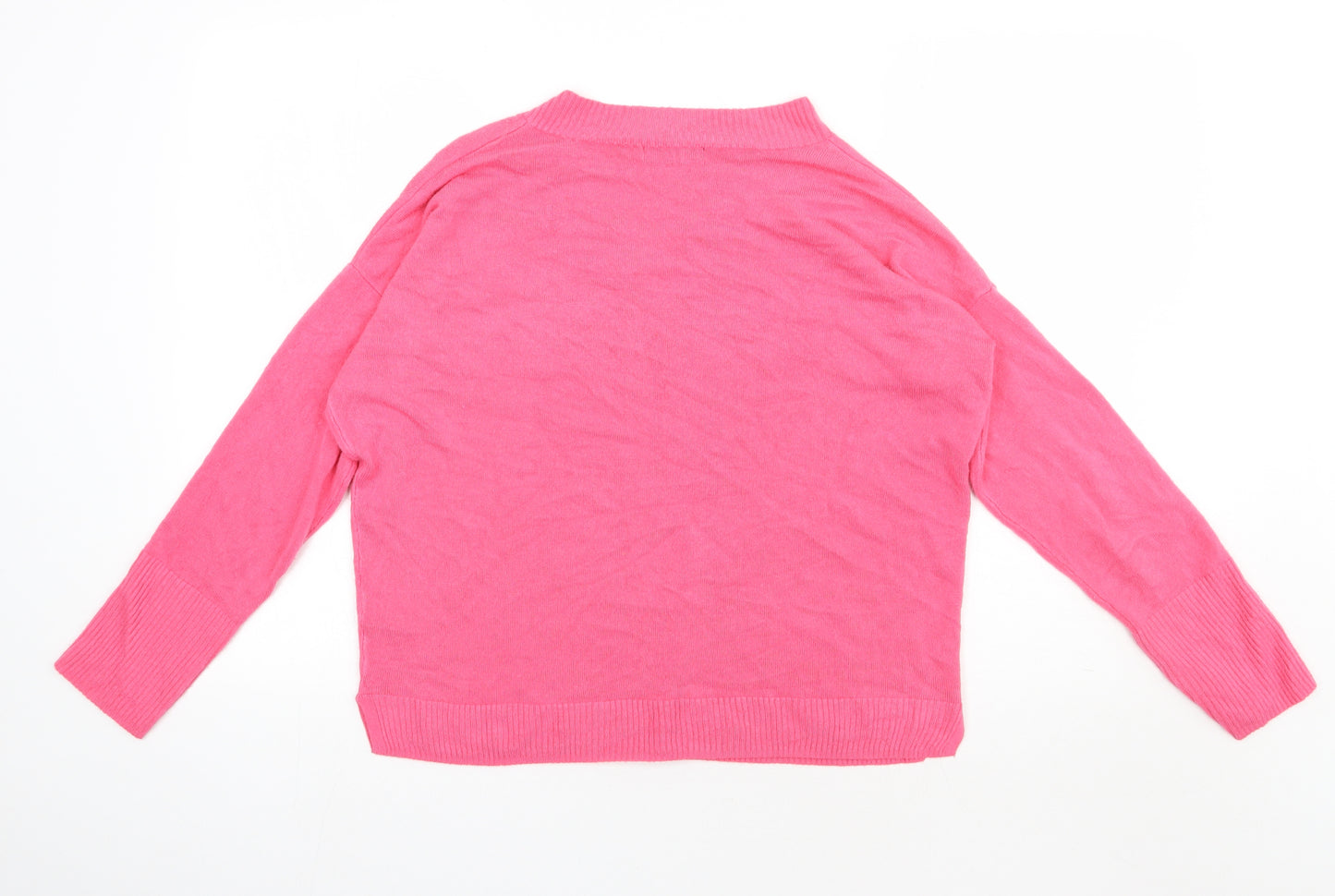 F&F Womens Pink  Acrylic Pullover Sweatshirt Size 12  Pullover