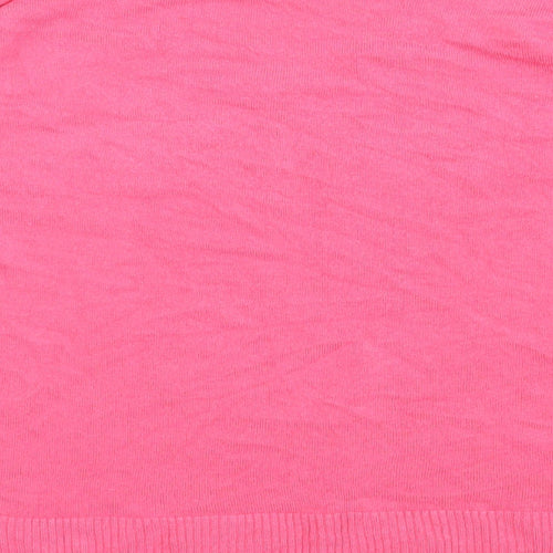 F&F Womens Pink  Acrylic Pullover Sweatshirt Size 12  Pullover