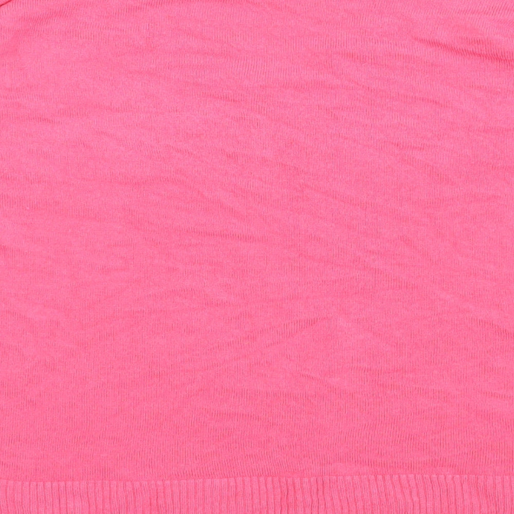 F&F Womens Pink  Acrylic Pullover Sweatshirt Size 12  Pullover