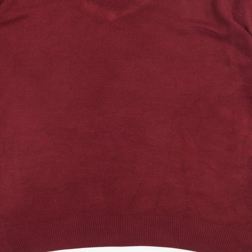 Kensington Mens Red  Acrylic Pullover Sweatshirt Size M