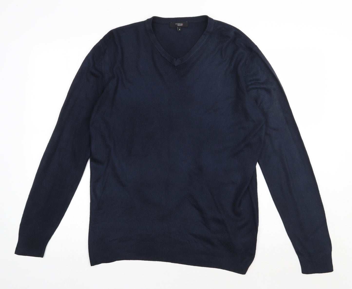 Debenhams Mens Blue  Acrylic Pullover Sweatshirt Size S