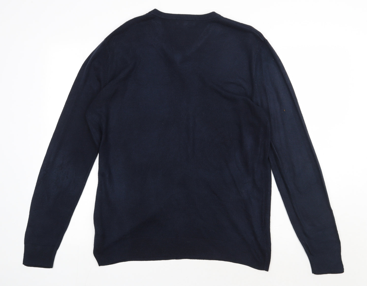 Debenhams Mens Blue  Acrylic Pullover Sweatshirt Size S