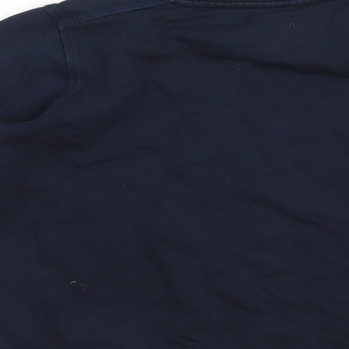 Marks and Spencer Boys Blue  Cotton Pullover Sweatshirt Size 7-8 Years  Pullover - school Wear