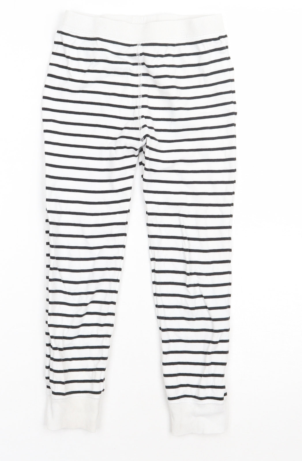 NEXT Boys White Striped Cotton  Pyjama Pants Size 6-7 Years